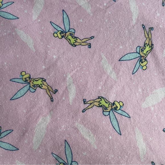 Disney Tinker Bell Pink Y2K Pajama Pants, M - Picture 4 of 6